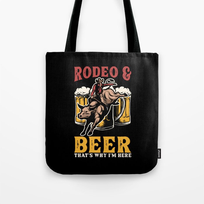 Rodeo and Beer Tote Bag