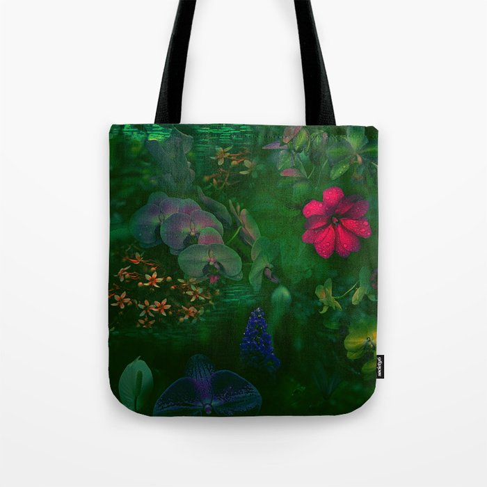 Gathering of Flowers - [Green Version] Tote Bag