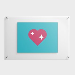 Valentine's Heart and Shine  Floating Acrylic Print