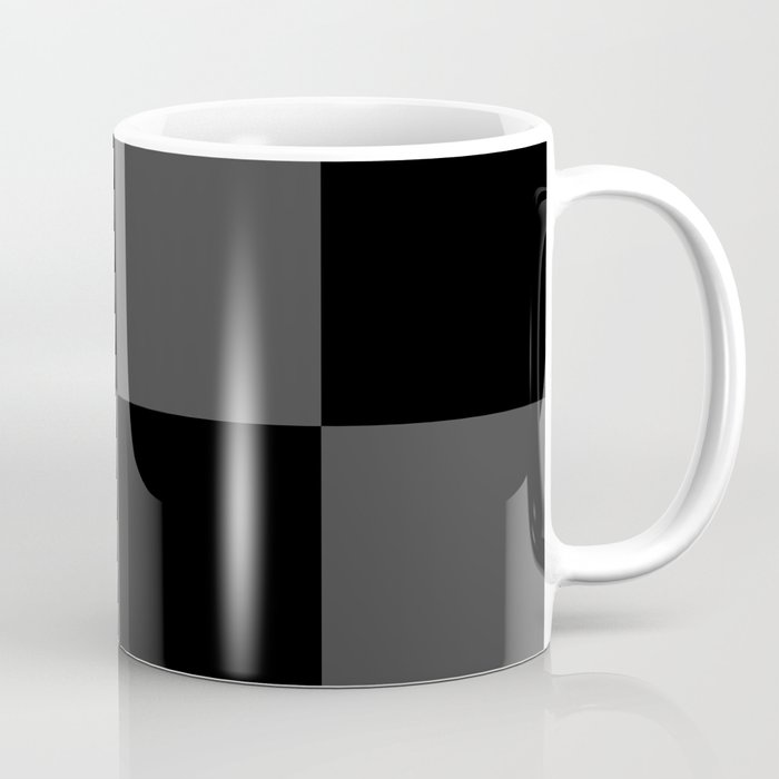 Black 2 Tone Pattern Coffee Mug