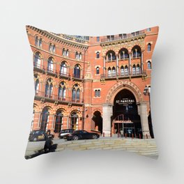 St. Pancras Renaissance Hotel Throw Pillow