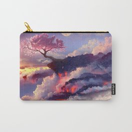 Sakura tree in clouds Carry-All Pouch