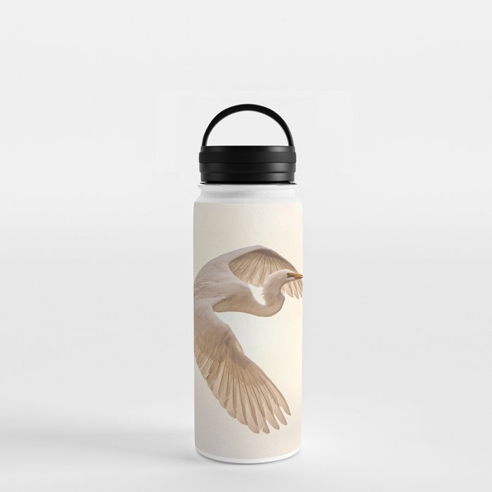 Backlit Egret Water Bottle