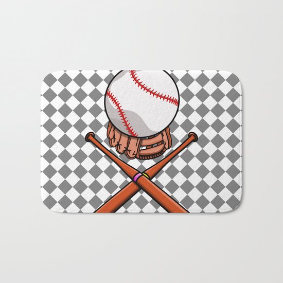 Baseball Bath Mat