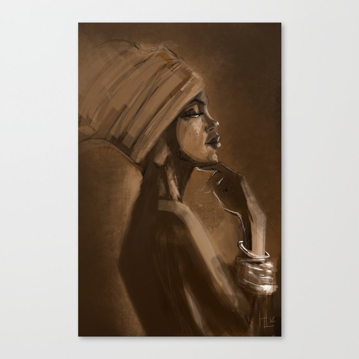 Afro Beauty Canvas Print