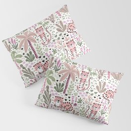 Pink Cute Tigers Pillow Sham