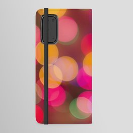 Christmas Lights blur Android Wallet Case