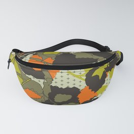 Beech leaf camouflage - plus lines Fanny Pack
