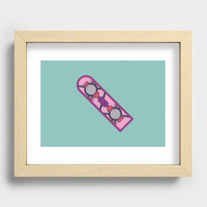 Hoverboard - Back to the future series Recessed Framed Print