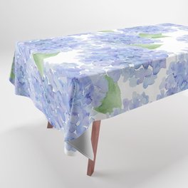 Elegant lavender lilac watercolor hydrangea floral Tablecloth