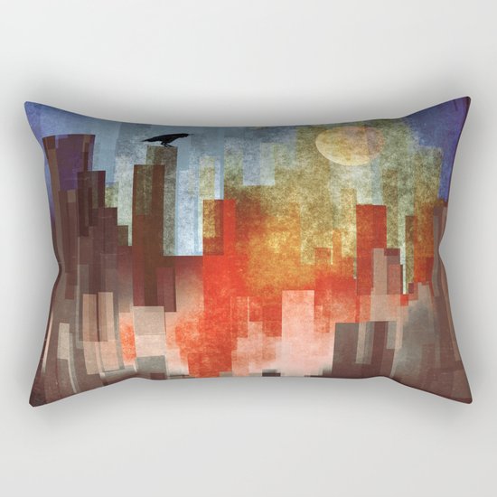 Urban Full Moon Rectangular Pillow