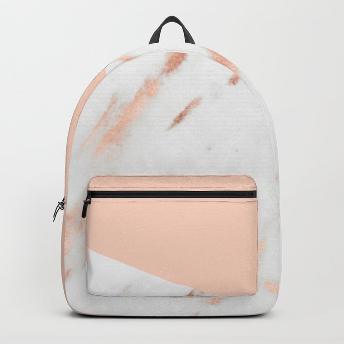White and rose gold backpack sales