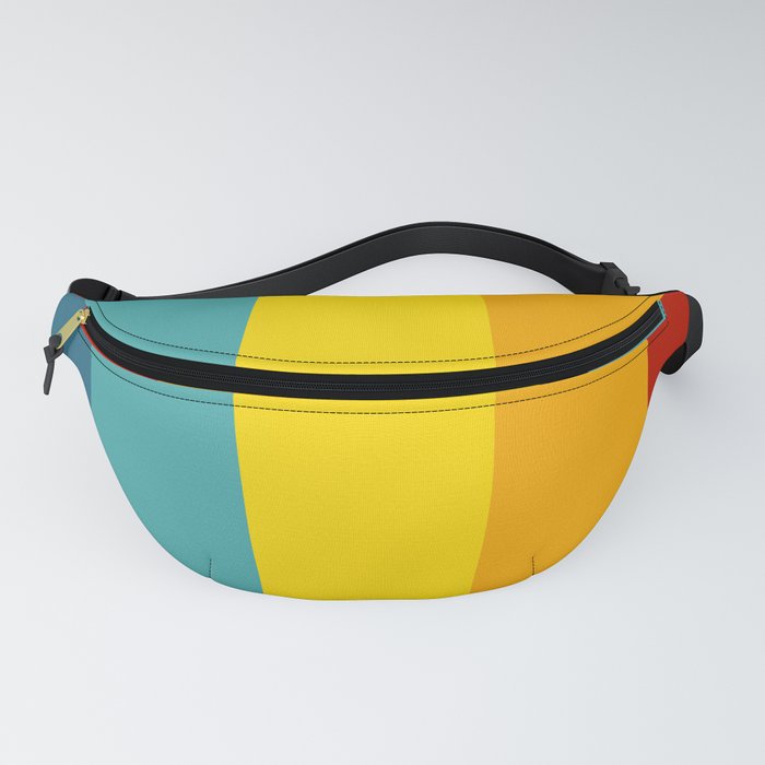 Multicolor Retro Stripes Fanny Pack