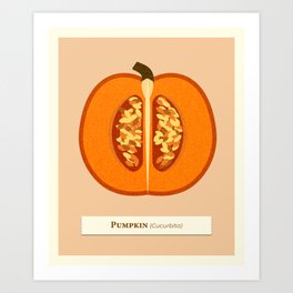 Nutritious Pumpkin Art Print