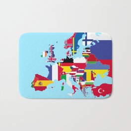 Europe flags Bath Mat | Graphic Design, Illustration, Political, Vector 