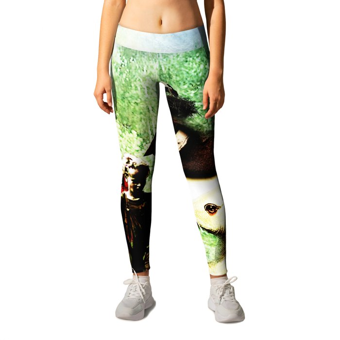 Village life in a parallel universe Leggings