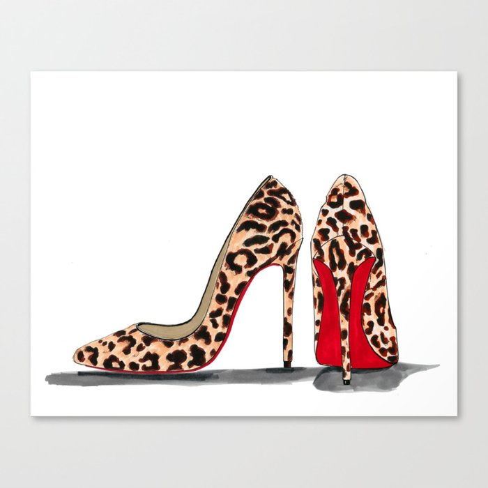 Fashion Illustration Shoes Stilletos Animal Print Fierce Fashion