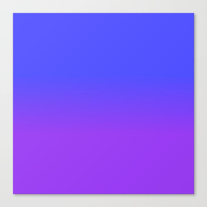 Neon Purple And Bright Blue Ombré Shade Color Fade Canvas Print Neon Purple And Bright Blue Ombré Shade Color Fade Canvas Print