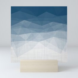 Imperial Topaz - Geometric Triangles Minimalism Mini Art Print