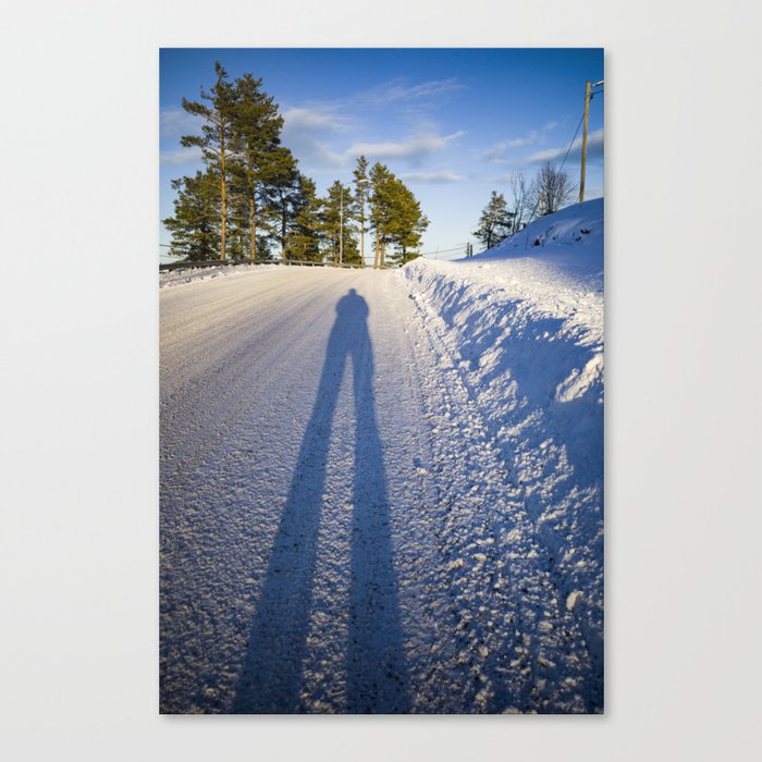 Winter shadow Canvas Print