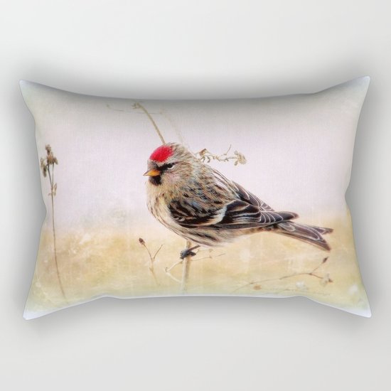 Redpoll Rectangular Pillow