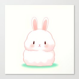 Cute fluffy bunny Canvas Print
