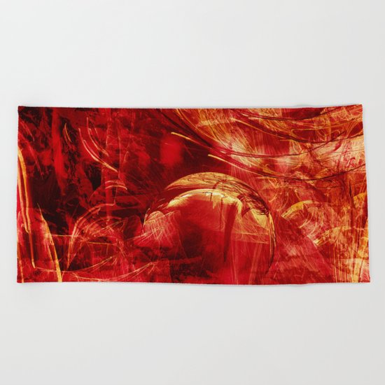 The planet at the end of the universe Beach Towel