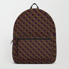 Diamond 3D Multicolour on Red Backpack