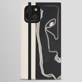 Abstract Loose Line 2 iPhone Wallet Case
