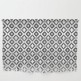Dark Grey Ornamental Arabic Pattern Wall Hanging