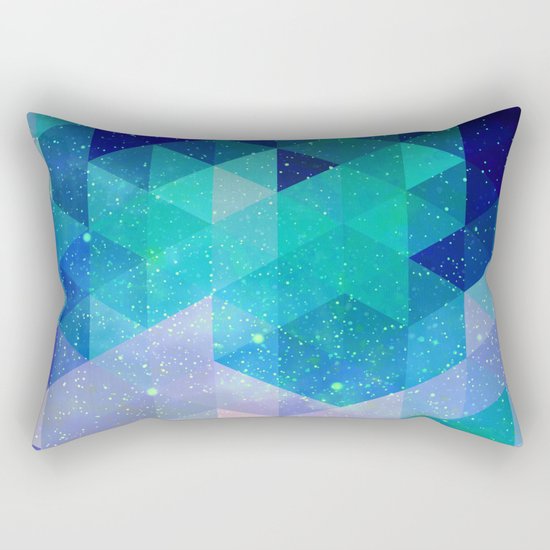 Geometric and electric Rectangular Pillow