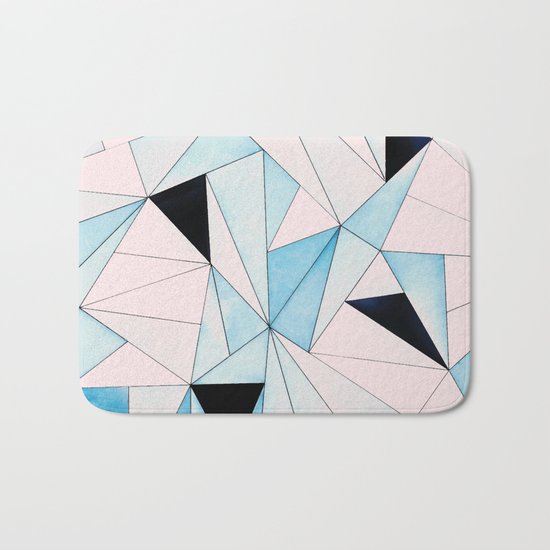 Geometric Washout #society6 #decor #buyart Bath Mat