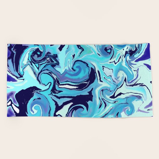 Blue Storm Beach Towel