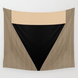 Black Triangle Wall Tapestry