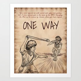 one way, David, Printable Wall Art Art Print
