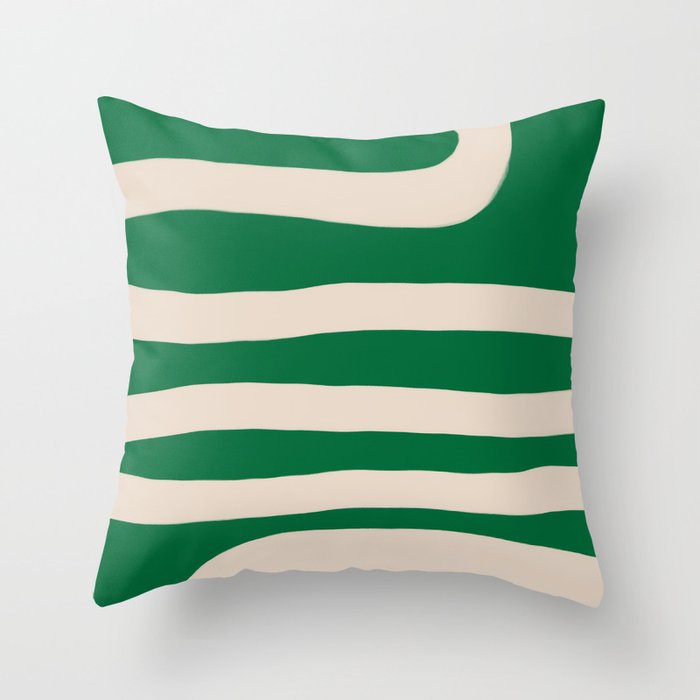 Forest Abstract Throw Pillow
