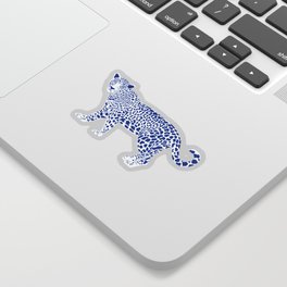 jaguar Blue  Sticker
