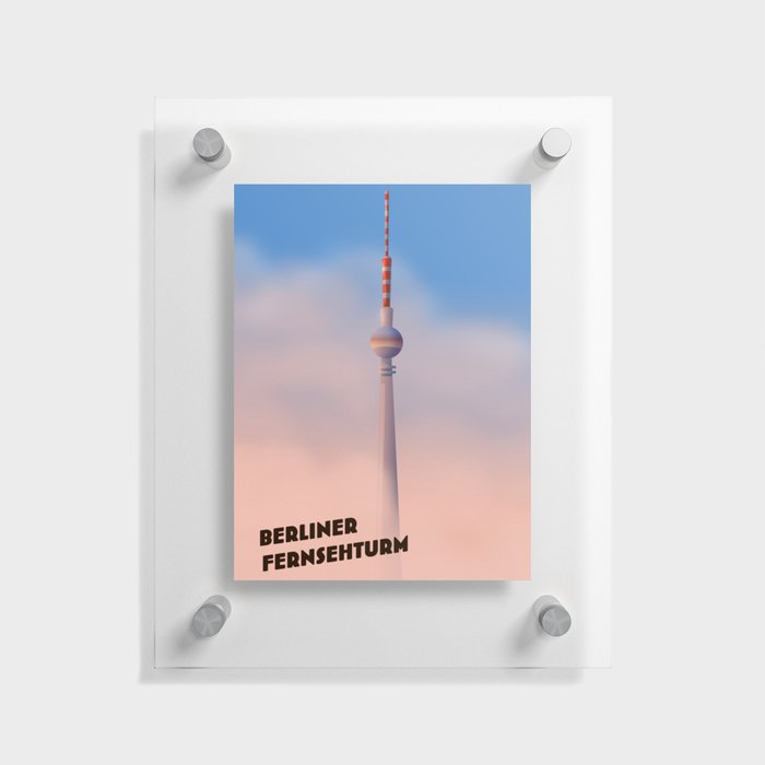 Berliner Fernsehturm TV tower. Floating Acrylic Print