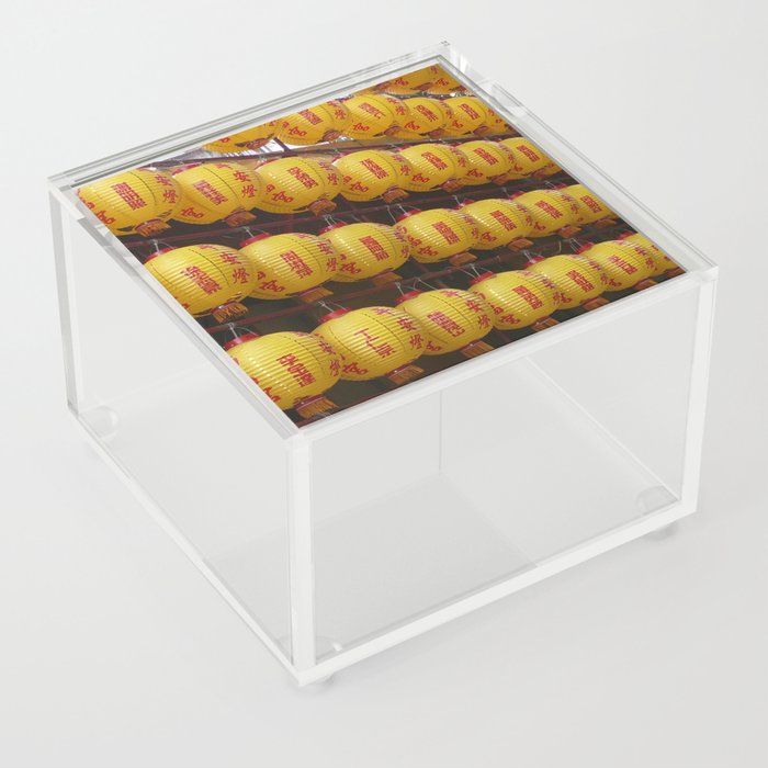 China Photography - Beautiful Yellow Chinese Lanterns Acrylic Box