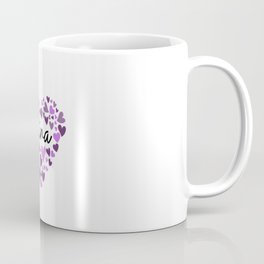 Elina, purple hearts Coffee Mug