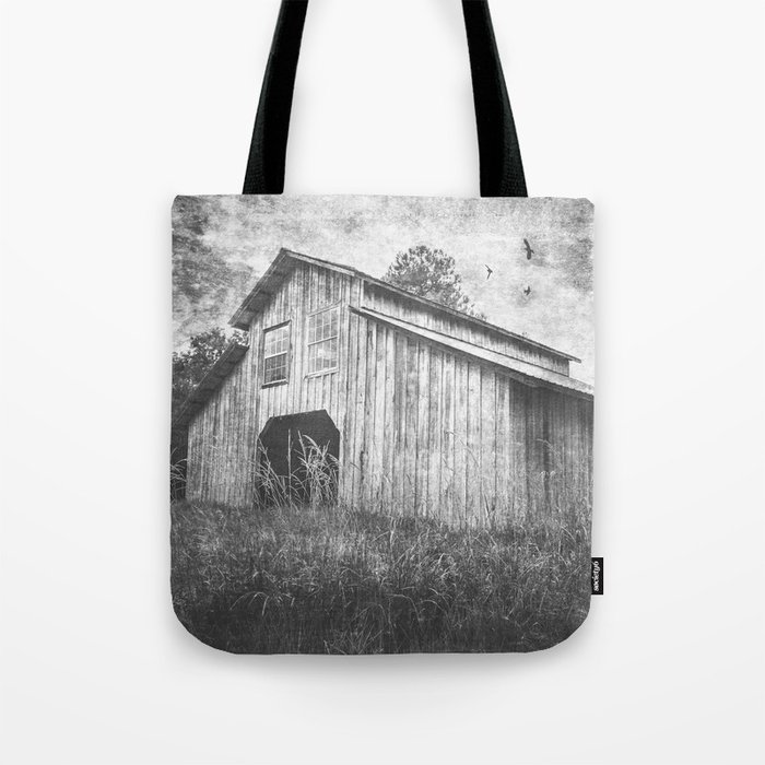 Country Barn B&W Tote Bag