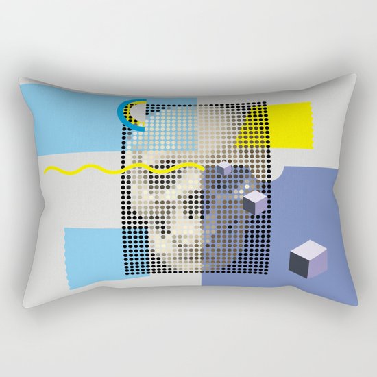 Compo with Skull Rectangular Pillow