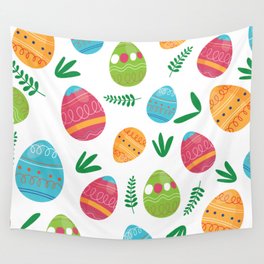 Happy Easter  Pattern  Wall Tapestry