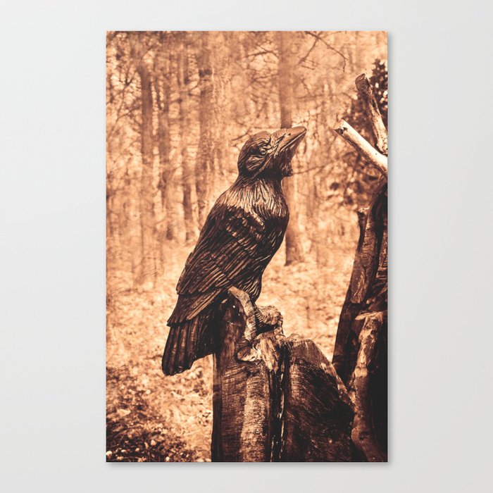 Raven (Slavanic paganism) Canvas Print