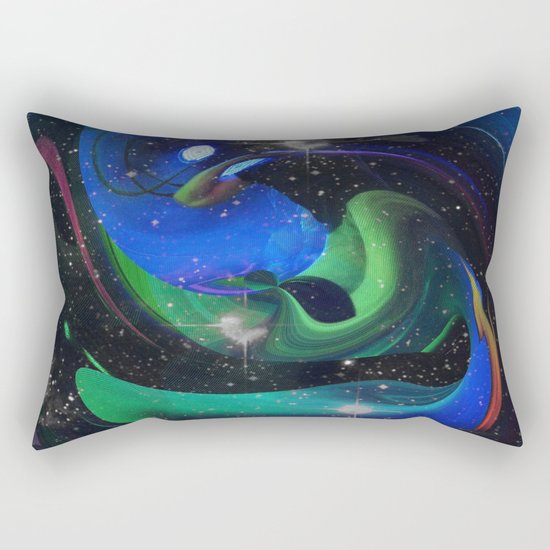 A Space Ray Rectangular Pillow