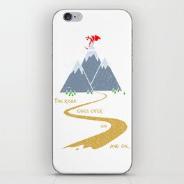 The road goes ever on & on iPhone Skin
