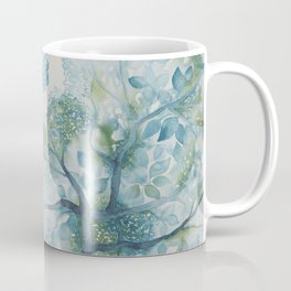 Tree Canopy in Teal Coffee Mug