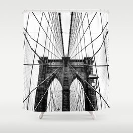Brooklyn Bridge Web Shower Curtain