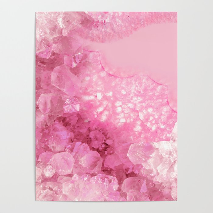 Sweet Pink Crystals Poster