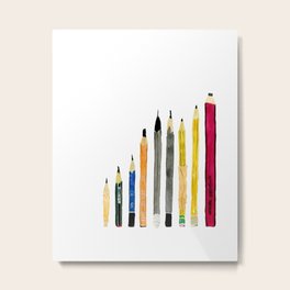 Bleistifte / Pencils / Lápices  Metal Print